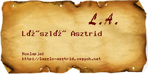 László Asztrid névjegykártya